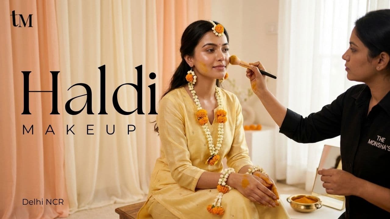 Haldi Ceremony Makeup Services at Home in Delhi NCR