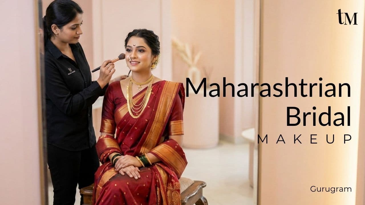 Maharashtrian Bridal Makeup Services at Home for Women in Gurugram